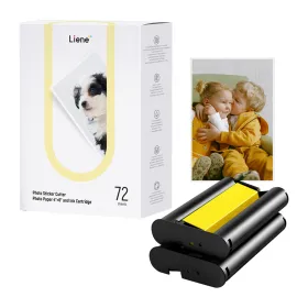 Liene PixCut 4x6" printer paper, 72 sheets
